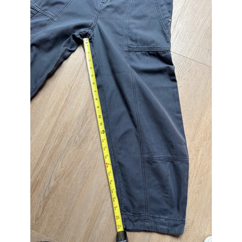 Anthropologie The Carson Utility Barrel High Rise Cargo Baggy Pants Black - Picture 7 of 10
